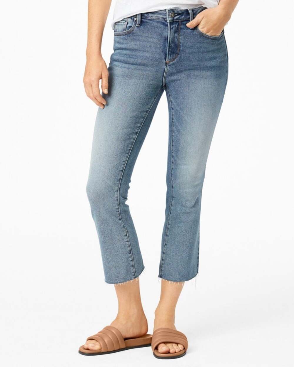 Driftwood Women’s Size 29 Blue Roxy High Waisted Kick Flare Crop Jeans